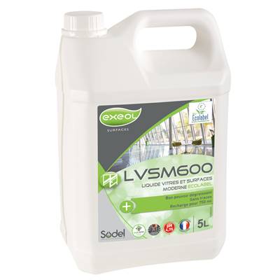 Liquide vitres et surfaces LVSM 600 ECOLABEL  5L