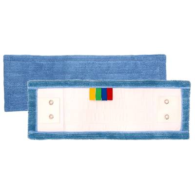 Frange poches LANGUETTES OEILLETS MICROFIBRE BLEUE  40 cm PREMIUM