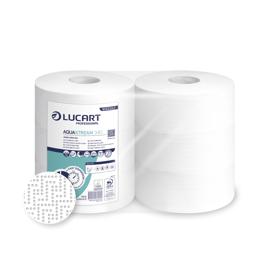 Papier hygiénique JUMBO MAXI AQUASTREAM x6