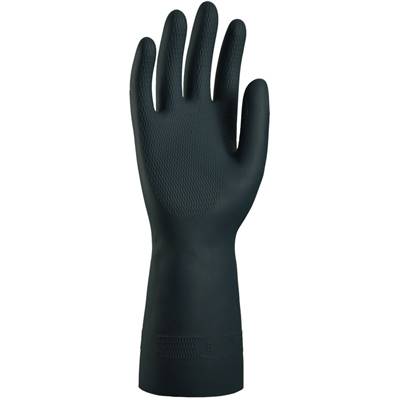 Gants neoprene LATEX GRIS FLOQUE COTON